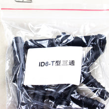 Load image into Gallery viewer, 10Pcs T-shaped Joint Tube Pipe Fittings Watering System Connection Parts Three Way Pipe Barbed Hose Fittings Tee Quick Connector