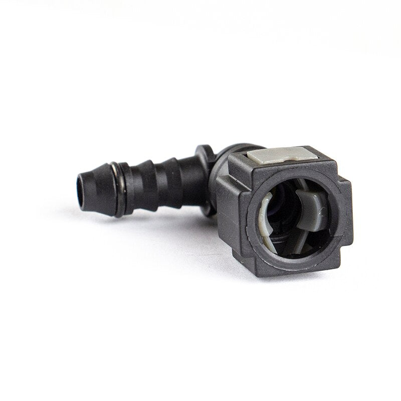 6.30 ID6 90 Degree Automotive Fuel Line Connector 1/4" Female Nylon Rubber Pipe