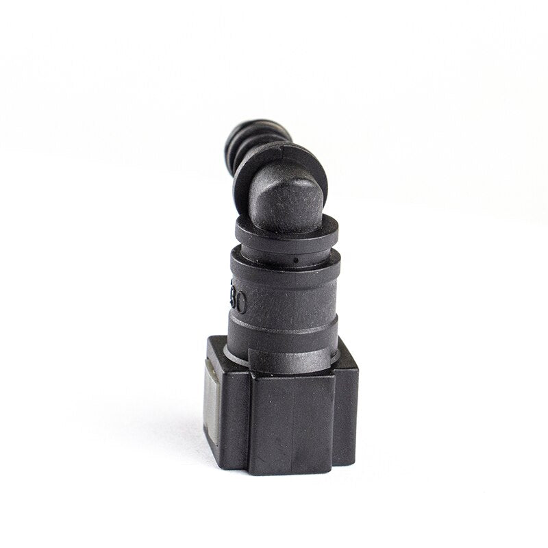 6.30 ID6 90 Degree Automotive Fuel Line Connector 1/4" Female Nylon Rubber Pipe