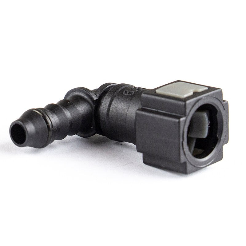 6.30 ID6 90 Degree Automotive Fuel Line Connector 1/4" Female Nylon Rubber Pipe