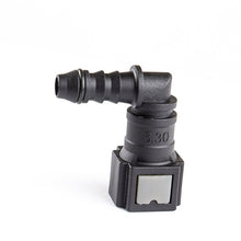 Load image into Gallery viewer, 6.30 ID6 90 Degree Automotive Fuel Line Connector 1/4&quot; Female Nylon Rubber Pipe