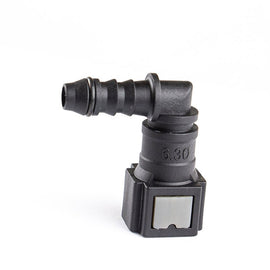 6.30 ID6 90 Degree Automotive Fuel Line Connector 1/4