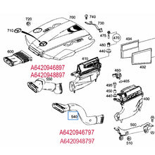 Load image into Gallery viewer, 64209468897 A6420948897 6420948797 A6420948797 Mercedes Benz Air Intake Hose