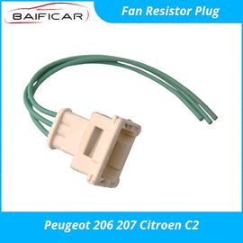 Baificar Brand New Genuine Fan Pesistor Plug Resistance for Peugeot 206 207 Citroen C2