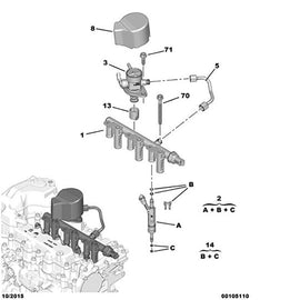 Baificar Brand New Genuine Fuel Pump High Pressure for Peugeot 308 408 Citroen C3XR C4L 1.2T