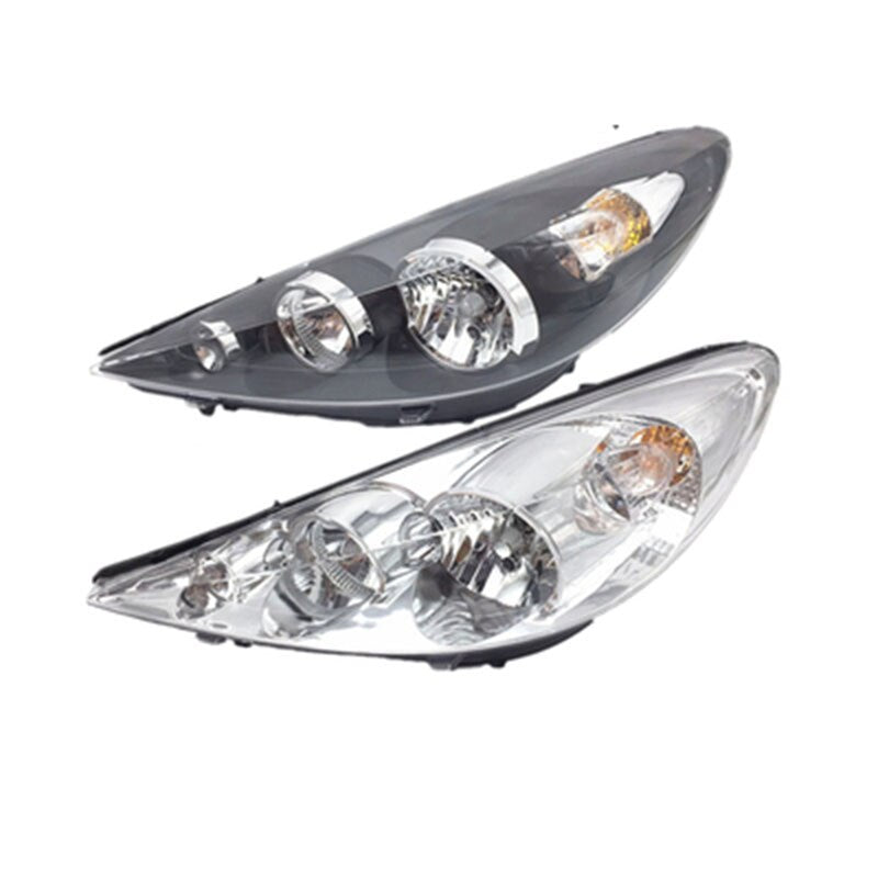 Baificar Brand New Genuine Headlight Assembly Car Head Light Cover White Black for Peugeot 207 2006