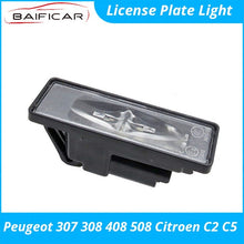 Load image into Gallery viewer, Baificar Brand New Genuine License Plate Light Assembly Original Part for Peugeot 307 Hatchback 308 408 508 Citroen C2 C5
