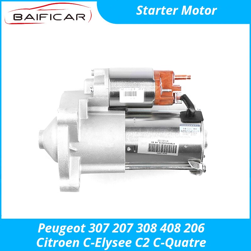 Baificar Brand New Genuine Starter Motor 9608719280 TU5JP4 For Peugeot 307 207 308 408 206 Citroen C-Elysee C2 C-Quatre 1.6
