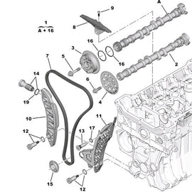 Baificar Brand New Genuine Timing Suit Chain Tensioner 9822827180 0829G3 For Peugeot 308 Citroen C5 DS 1.6T Low Power THP160