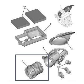 Baificar Brand New Quality Air Conditioner Blower AC Heat Heating Assembly 1611912880 For Peugeot 301 2008 Citroen C-Elysee C3XR