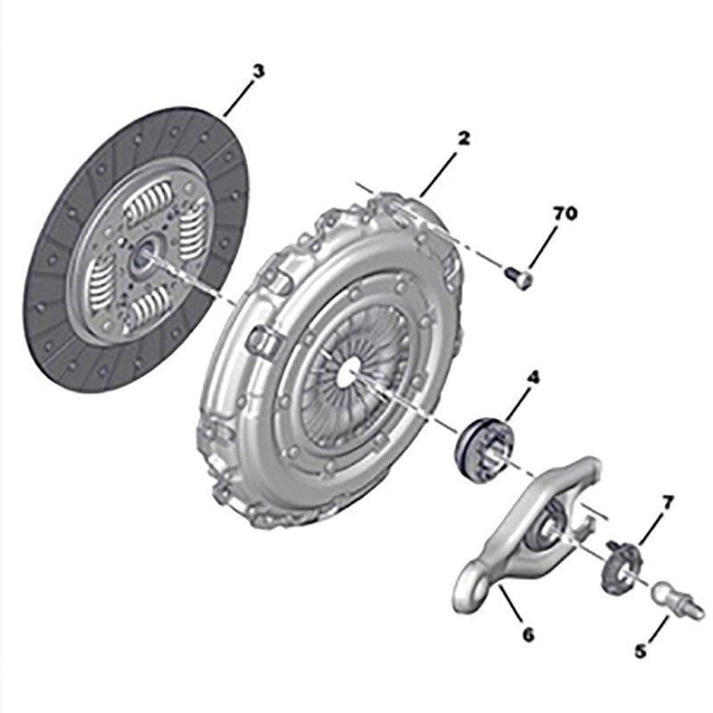 Baificar Brand New Quality Clutch Assembly Disc Case Bearing For Peugeot 307 308 408 508 Citroen C-Quatre C-Triomphe C5 1.8 2.0
