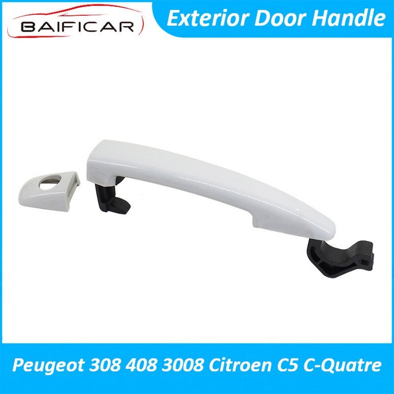 Baificar Brand New Quality Exterior Door Handle With Keyhole Front Rear Left Right For Peugeot 308 408 3008 Citroen C5 C-Quatre