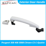 Baificar Brand New Quality Exterior Door Handle With Keyhole Front Rear Left Right For Peugeot 308 408 3008 Citroen C5 C-Quatre