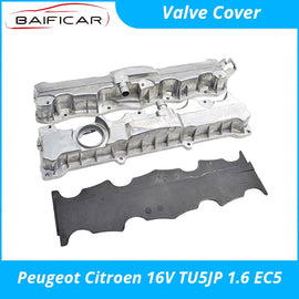 Baificar Brand New Quality Valve Cover Aluminium Engine Intake Exhaus Cylinder for Peugeot Citroen 16V TU5JP 1.6 EC5 Series