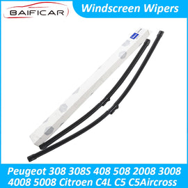 Baificar Brand New Windscreen Wiper Rain Front Windshield Cleaner Blades For Peugeot 308 408 508 2008 3008 Citroen C5 Aircross