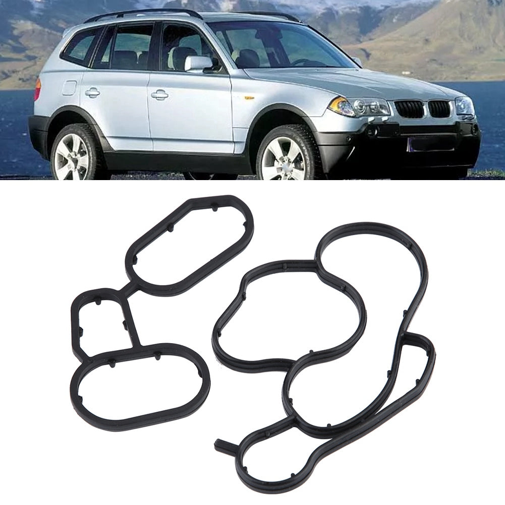 Engine Oil Cooler Filter Housing Element Set Gasket Seal 11427508970 11427508971 For BMW E81 E87 E46 E90 E60 E83