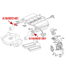 Load image into Gallery viewer, A1645051461 A1645051361 1645051361 1645051461 Mercedes Benz Air Intake Pipe