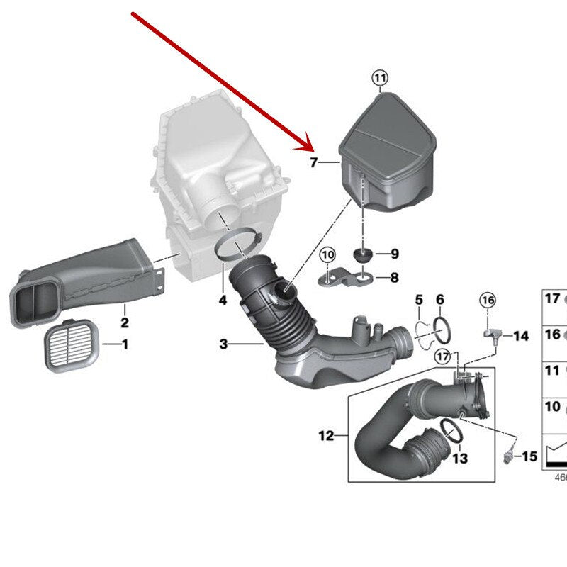 13718612084 BMW Air Hose