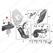 Load image into Gallery viewer, 13717643299 BMW air filter housing intake pipe