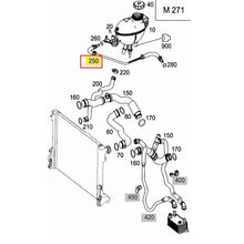 Load image into Gallery viewer, Mercedes Benz W204 C-CLASS Expansion Tank Breather Hose OEM 2045010125