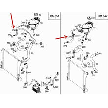 Load image into Gallery viewer, OEM 2045010925 A2045010925 Mercedes Benz C250 Radiator Coolant Hose