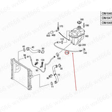 Load image into Gallery viewer, Mercedes Benz Return Pipe Expansion Tank Hose Exhaust Hose