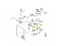 Load image into Gallery viewer, Mercedes Benz Left Side Radiator Upper Hose OEM 1645010282